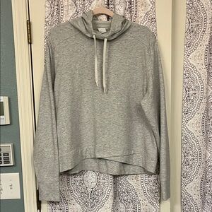 All in Motion Light Gray Women's Cropped Hoodie
